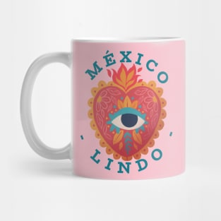 Mexico Lindo Corazon Mexicana Chicana Mug